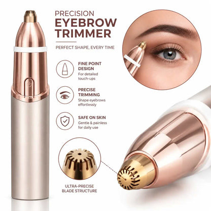 [BUY 1 GET 1 FREE] 2-in-1 Rechargeable Face & Brow Trimmer