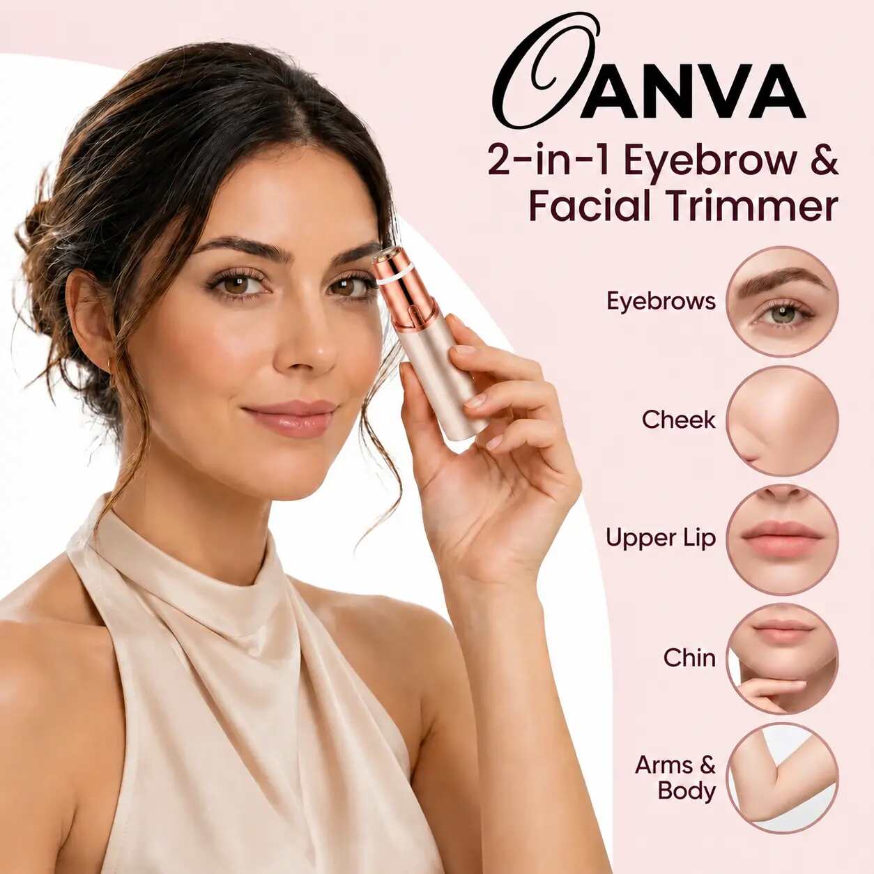 [BUY 1 GET 1 FREE] 2-in-1 Rechargeable Face & Brow Trimmer
