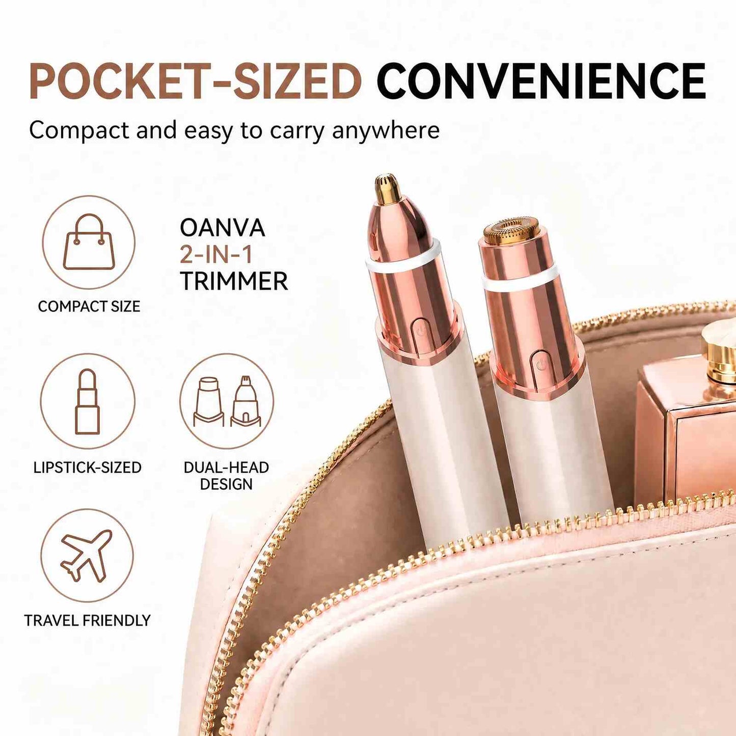 [BUY 1 GET 1 FREE] 2-in-1 Rechargeable Face & Brow Trimmer