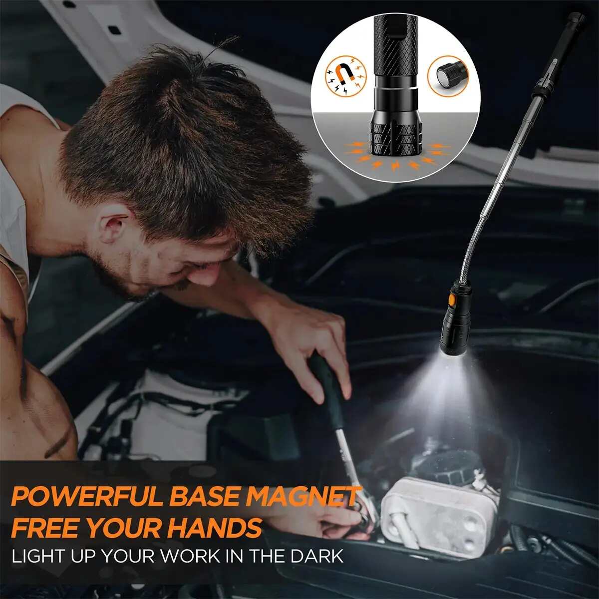 [BUY 1 GET 1 FREE] Extendable LED Magnetic Pickup Tool