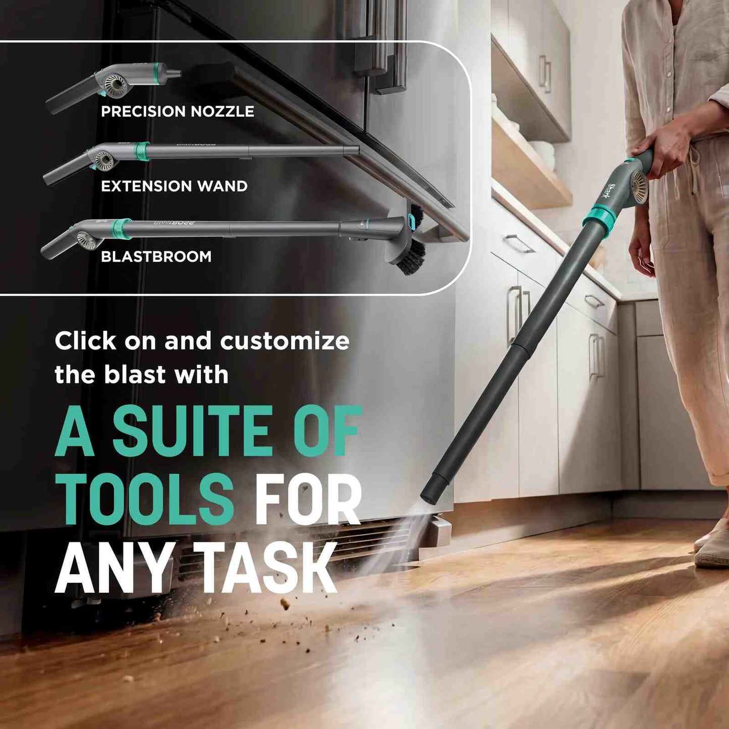 All-in-One Cordless Air Blaster & Sweep Blower