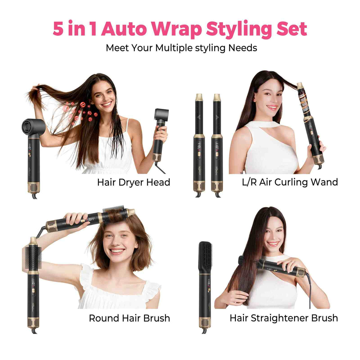 5-in-1 Auto-Wrap Hair Styler