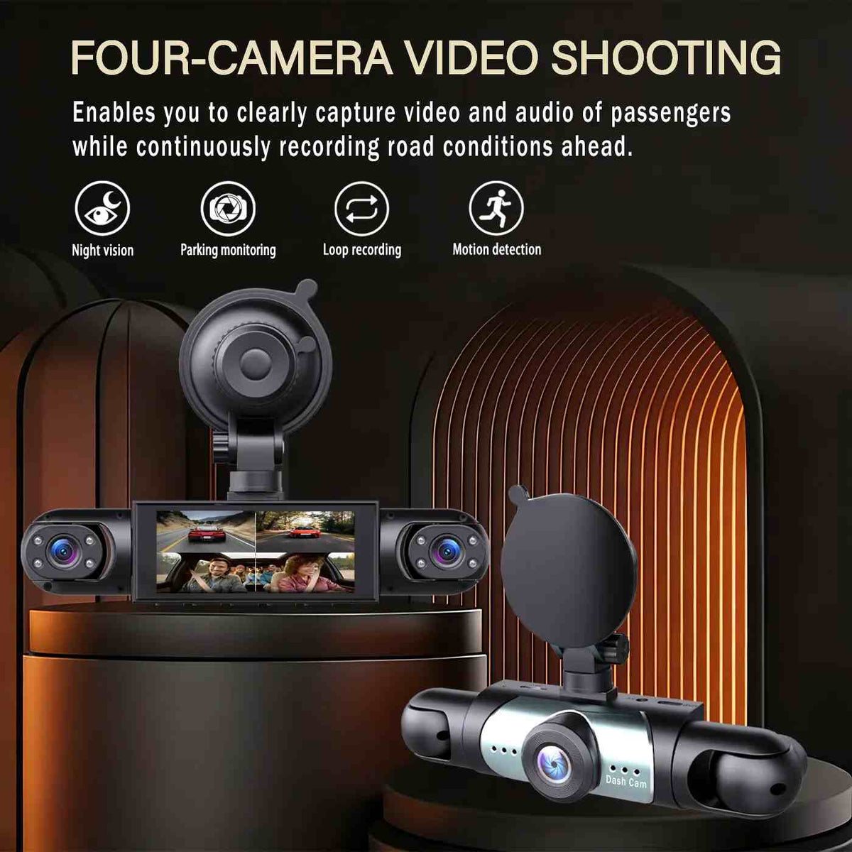360° 4-Channel Dash Cam Kit