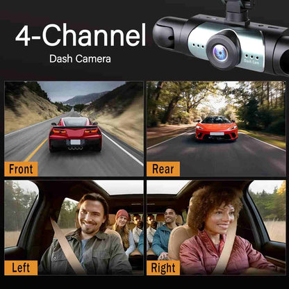 360° 4-Channel Dash Cam Kit