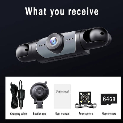 360° 4-Channel Dash Cam Kit