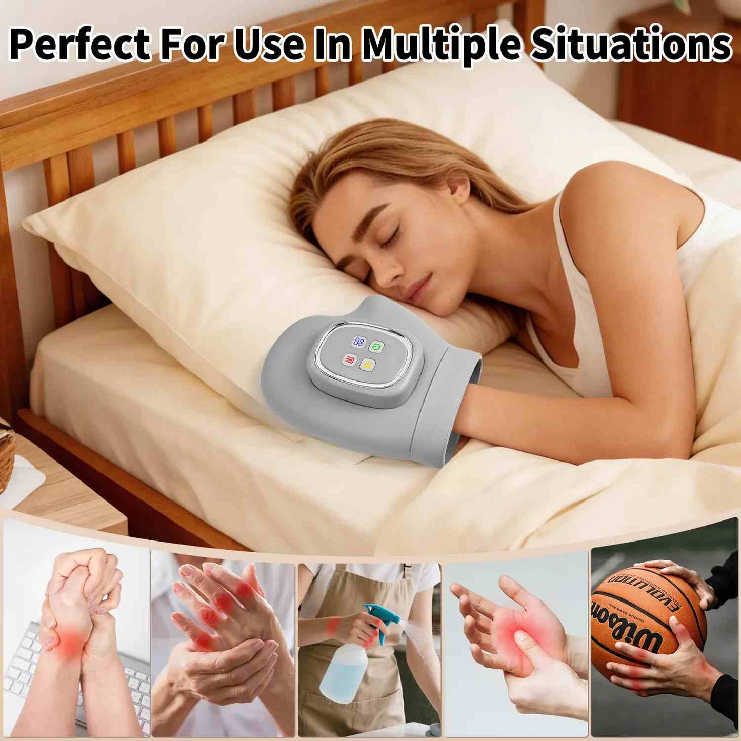 Heated Air Compression Hand Massager