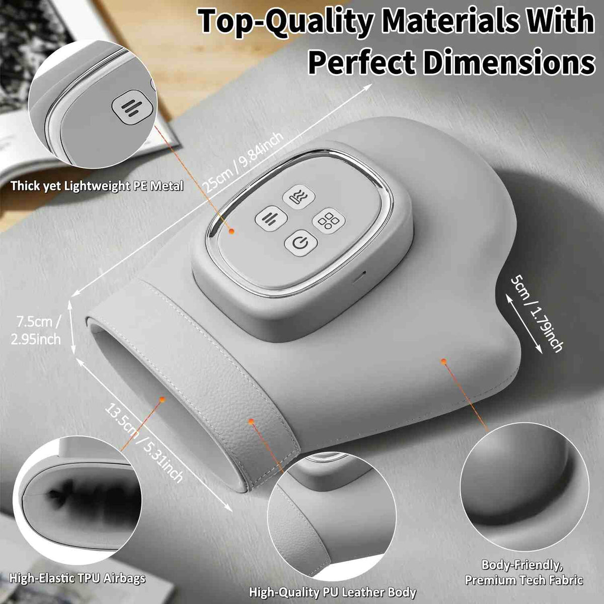 Heated Air Compression Hand Massager