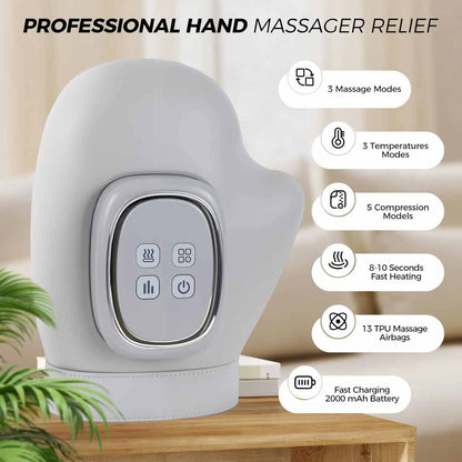 Heated Air Compression Hand Massager