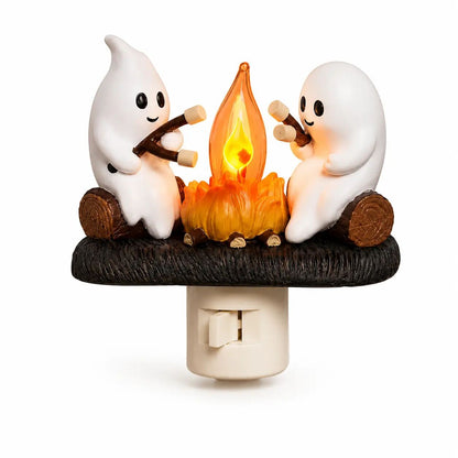 3D Flickering Campfire Plug-In Night Light