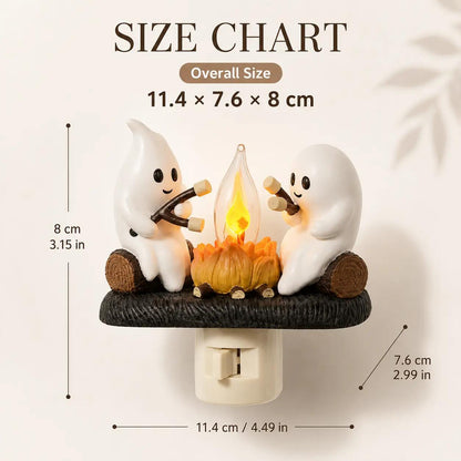 3D Flickering Campfire Plug-In Night Light