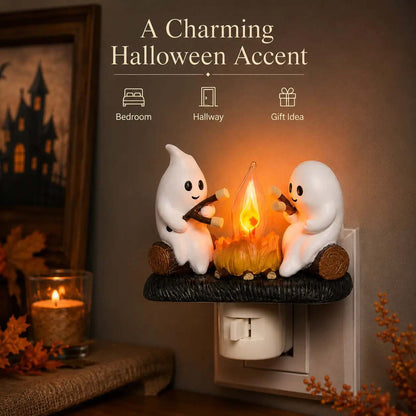 3D Flickering Campfire Plug-In Night Light