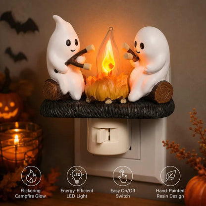 3D Flickering Campfire Plug-In Night Light