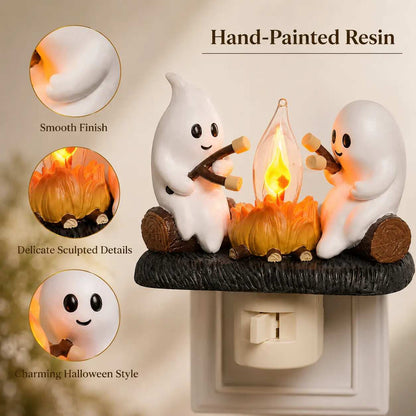 3D Flickering Campfire Plug-In Night Light