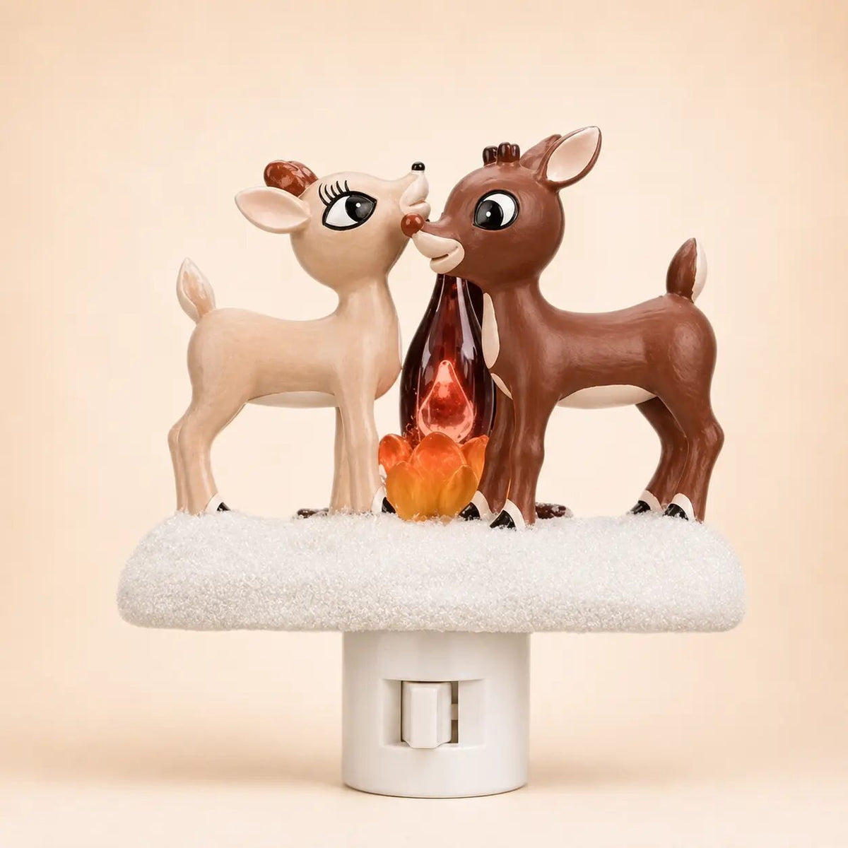3D Flickering Campfire Plug-In Night Light