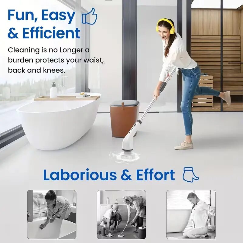 Waterproof Electric Bathroom Scrubber