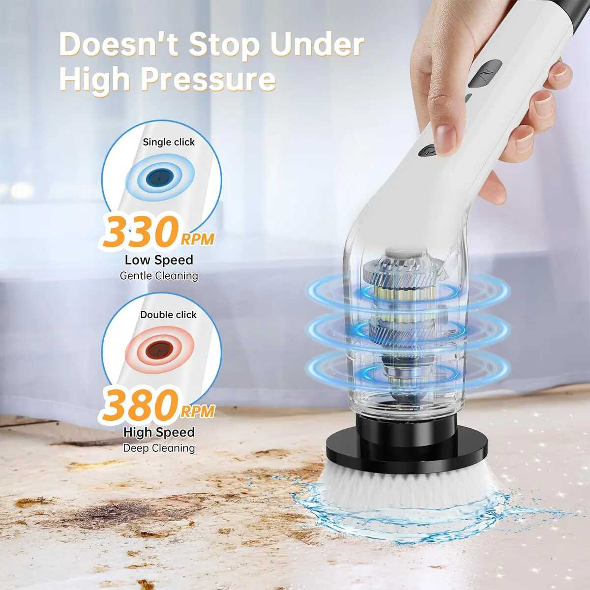 Waterproof Electric Bathroom Scrubber