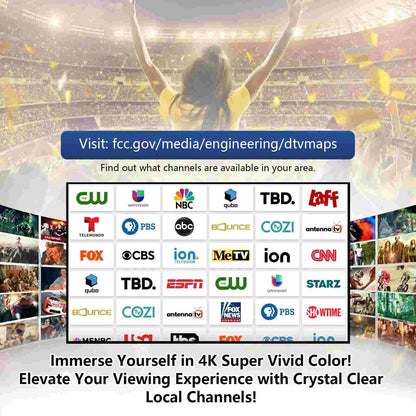 360° Long-Range Indoor TV Antenna