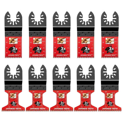 Japanese Tooth Oscillating Saw Blades 10-Pack