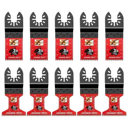 Japanese Tooth Oscillating Saw Blades 10-Pack