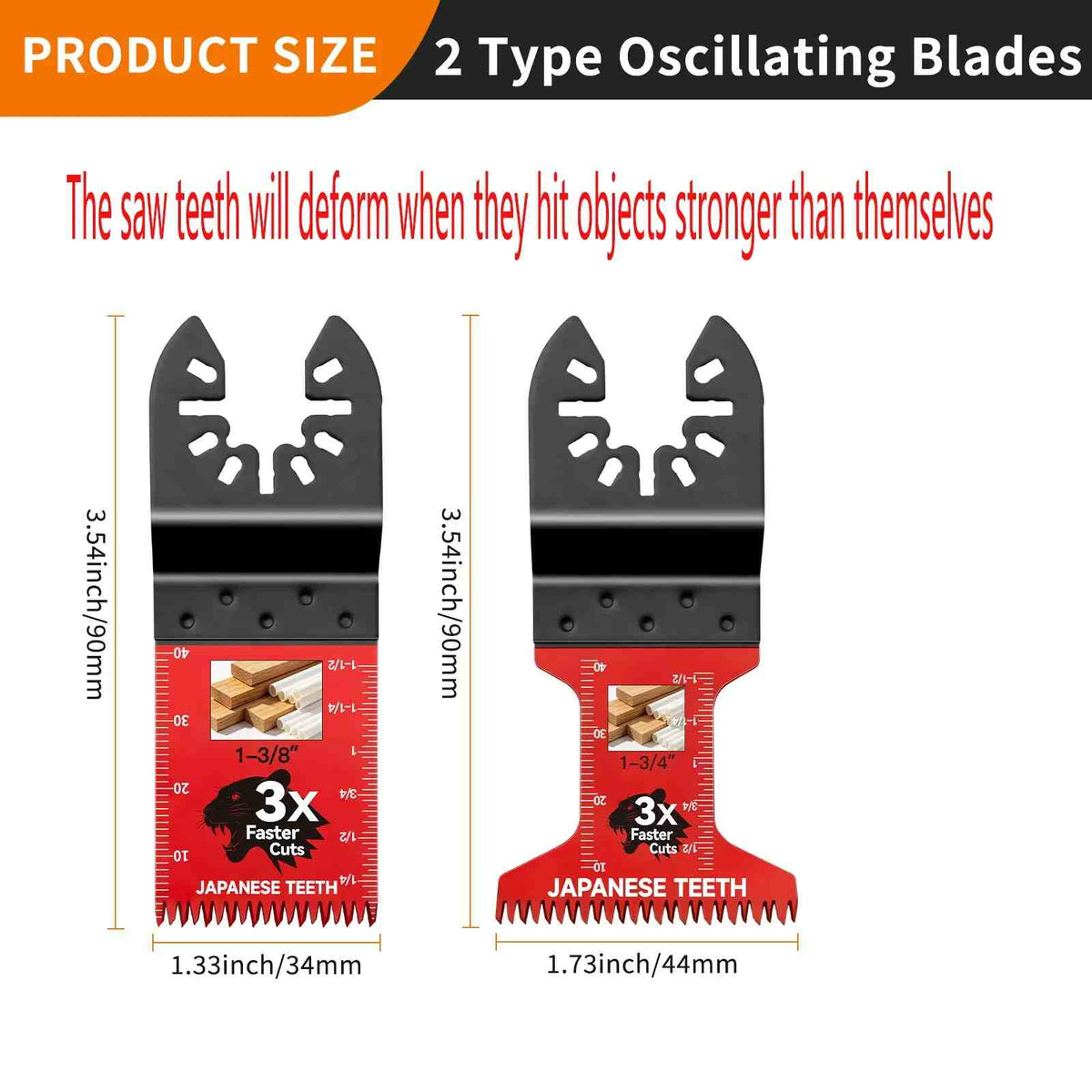 Japanese Tooth Oscillating Saw Blades 10-Pack
