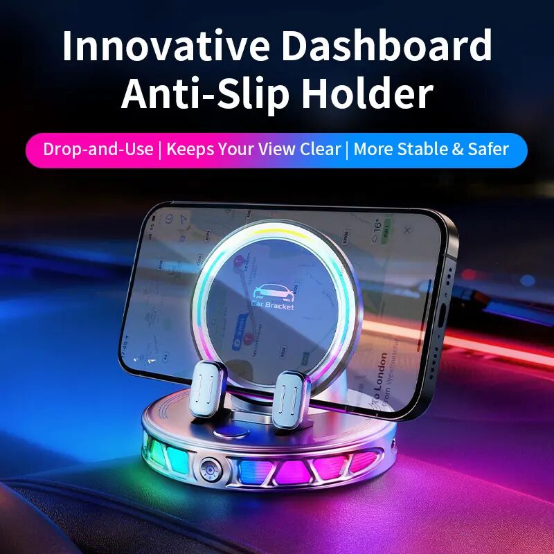RGB Wireless Charging Car Phone Mount