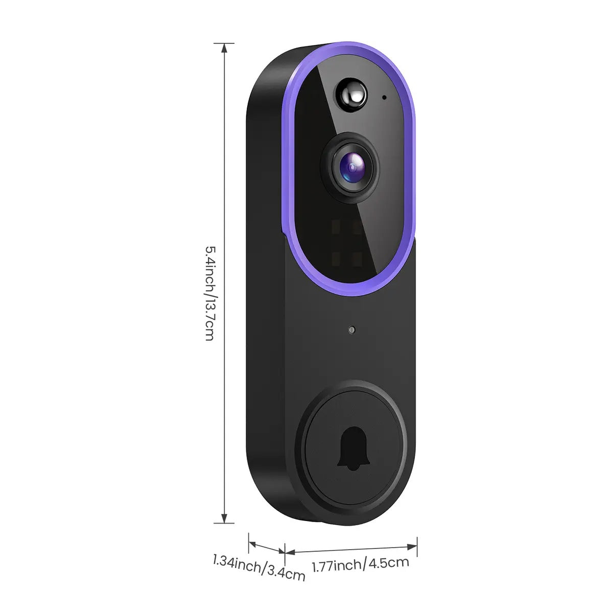 AI Human Detection Wireless Video Doorbell