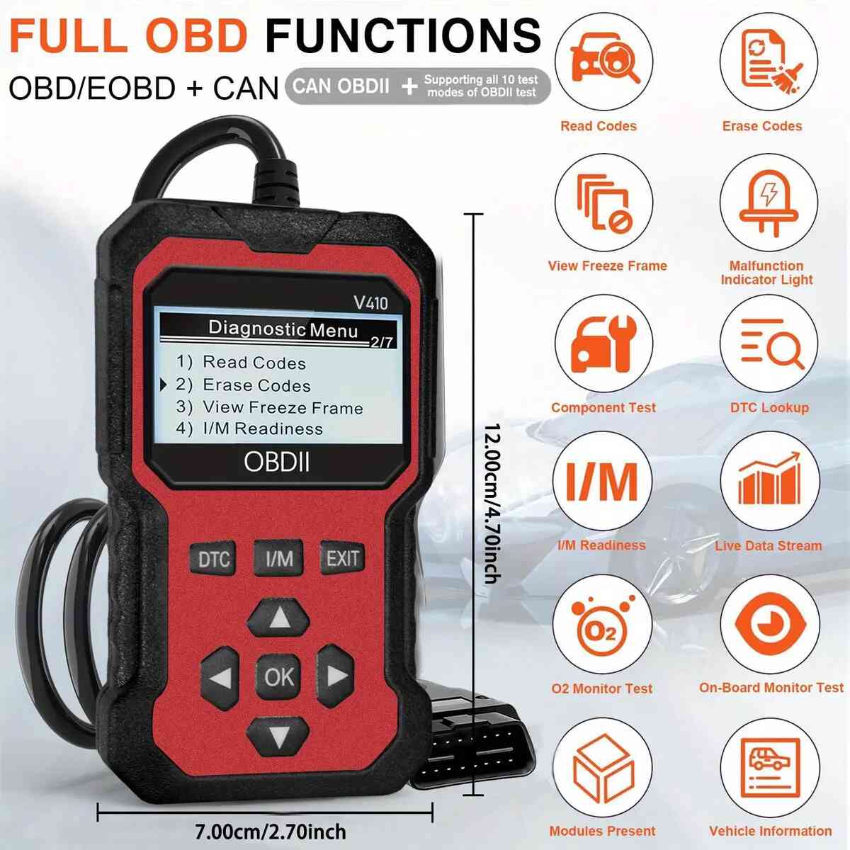 Voltage Test OBD2 Diagnostic Tool