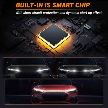 [BUY 1 GET 1 FREE] 71-Inch Waterproof Car Hood LED Strip