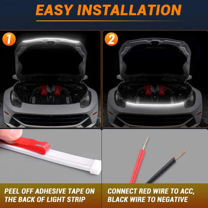 [BUY 1 GET 1 FREE] 71-Inch Waterproof Car Hood LED Strip