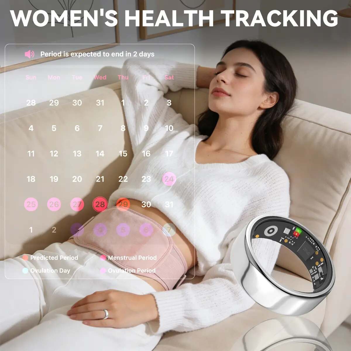 No-Subscription Waterproof Health Smart Ring