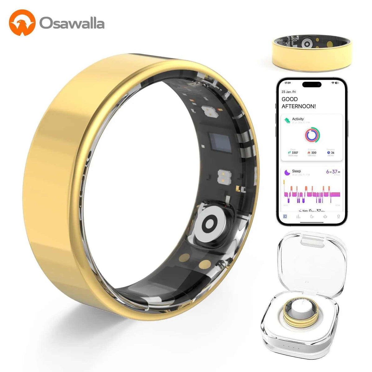 No-Subscription Waterproof Health Smart Ring