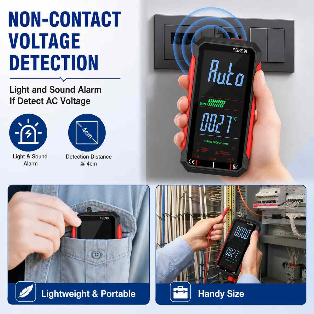 Rechargeable Auto-Ranging Digital Multimeter