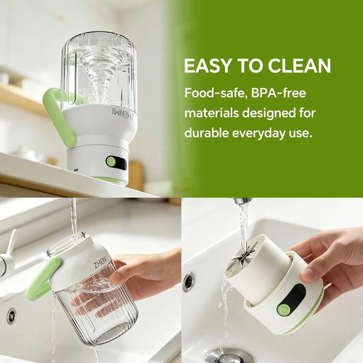 33oz Rechargeable Portable Ice-Crushing Blender