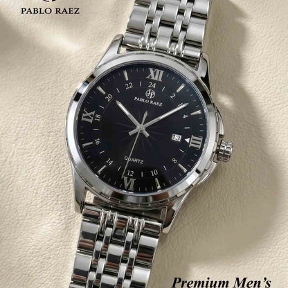Round Dial Quartz Men's Watch Gift Box