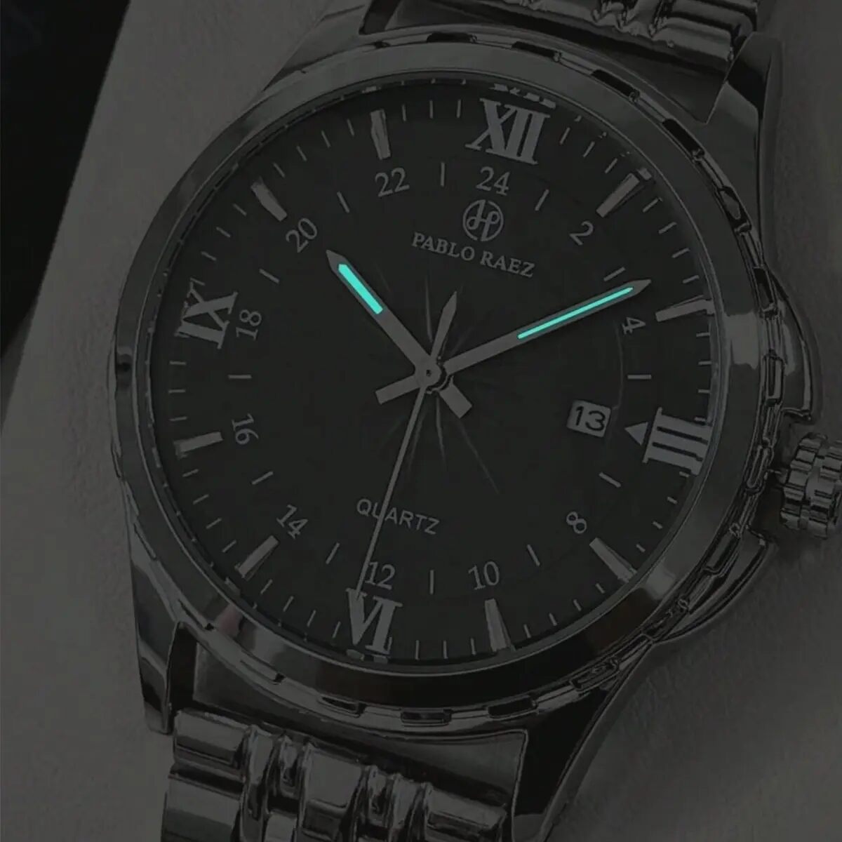 Round Dial Quartz Men's Watch Gift Box