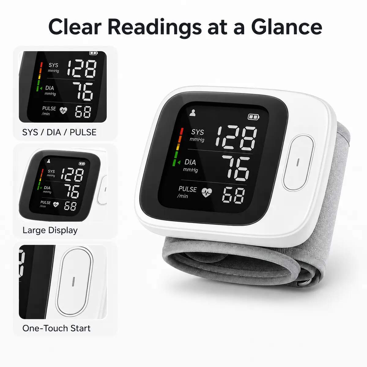 Portable Wrist Blood Pressure Monitor