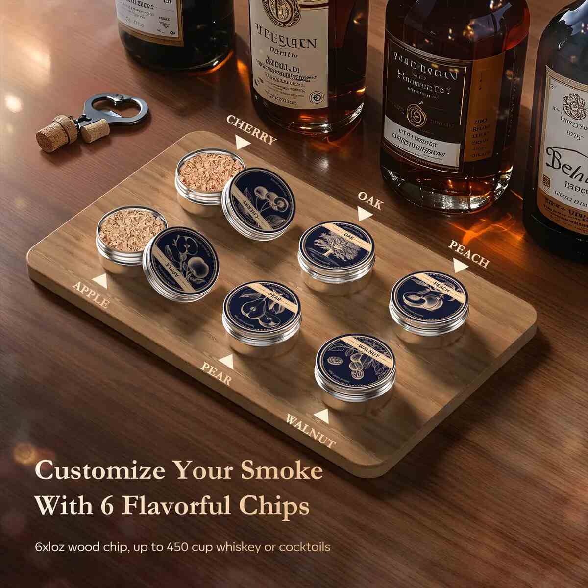 Rechargeable Whiskey Smoker Kit