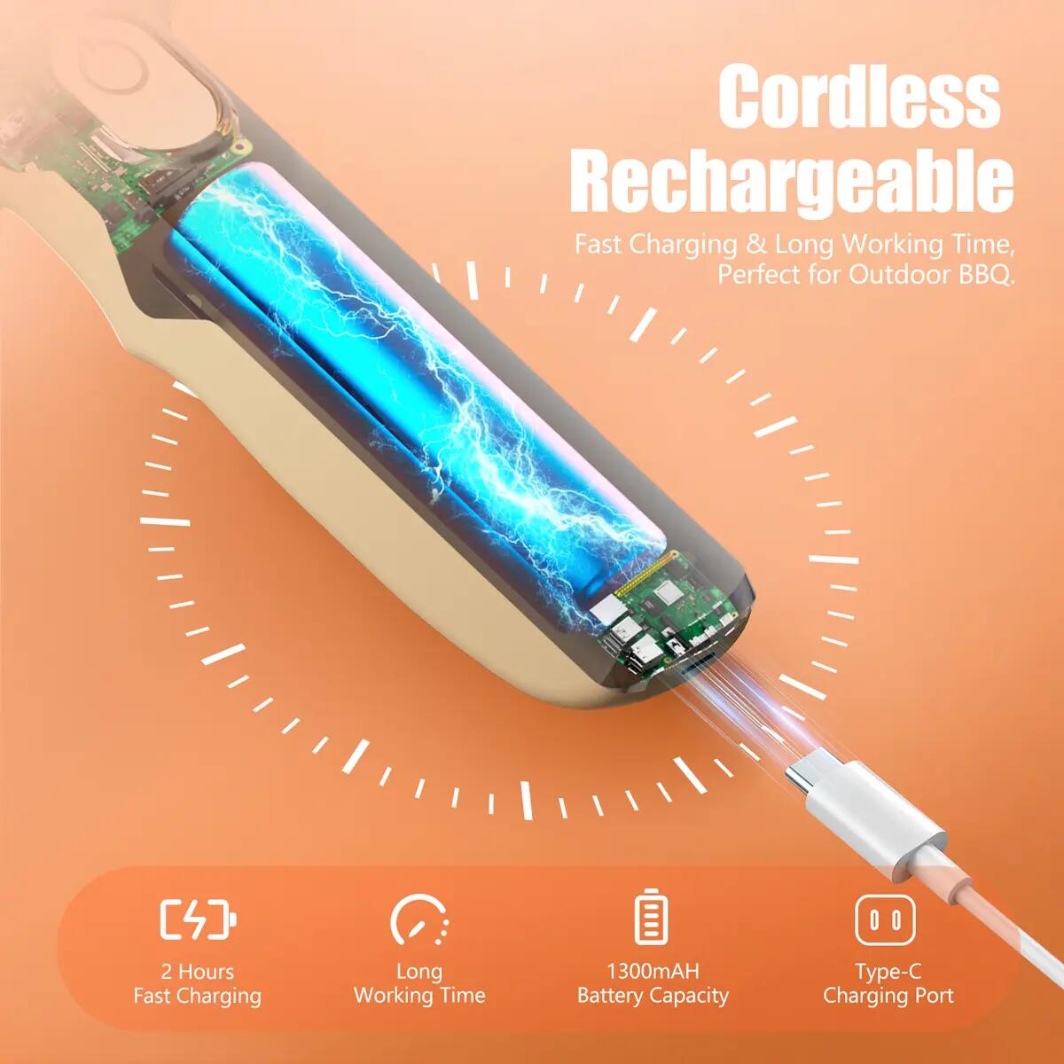 Cordless Electric BBQ Cleaning Brush