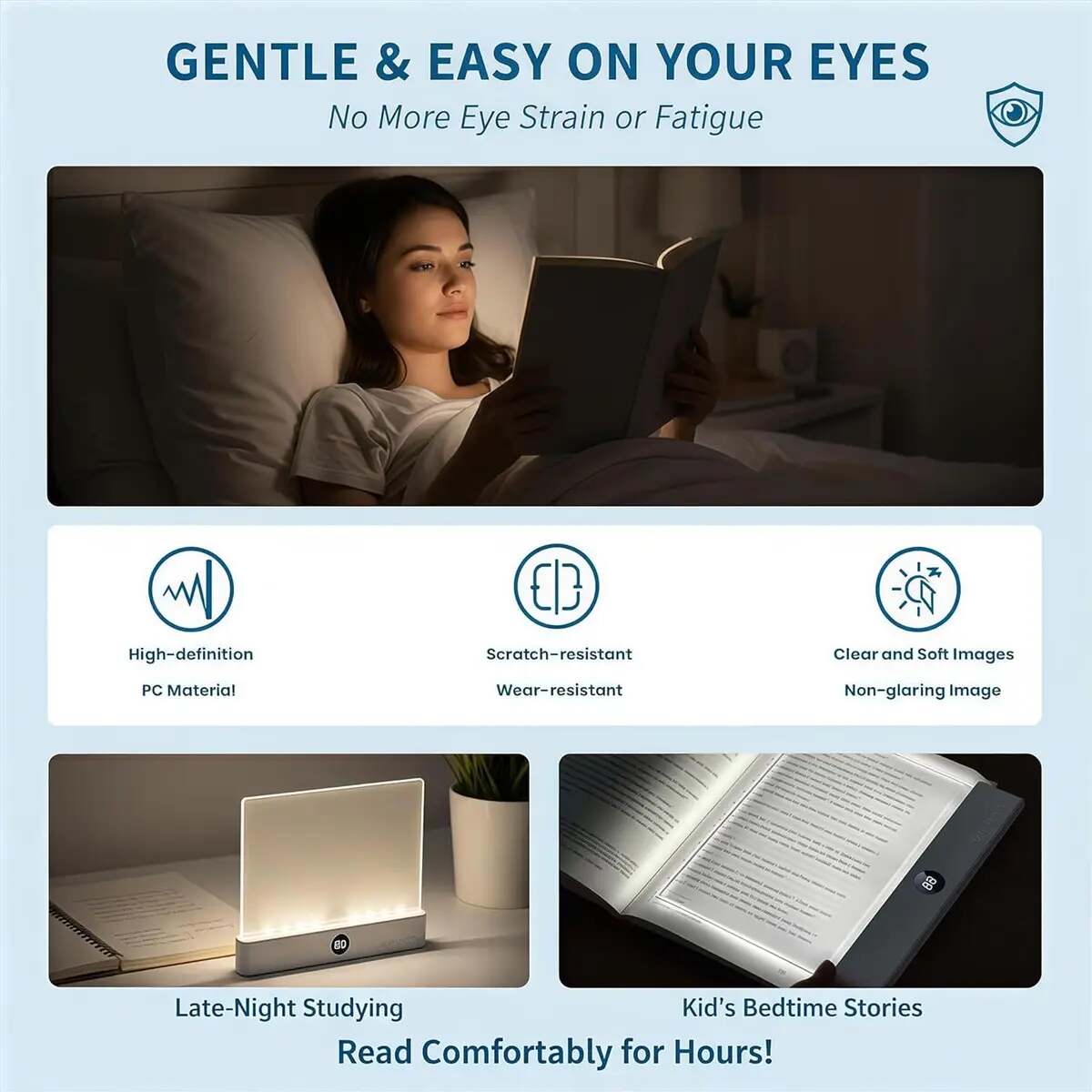 Ultra-Thin Rechargeable LED Flat Reading Light