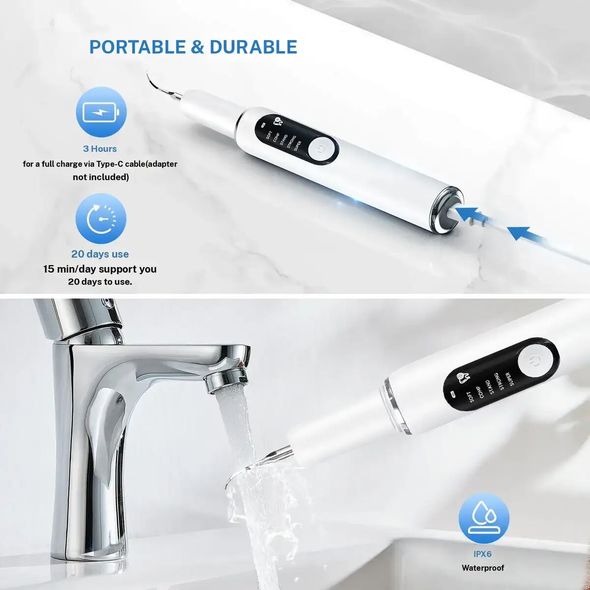 Ultrasonic Dental Plaque Remover Kit
