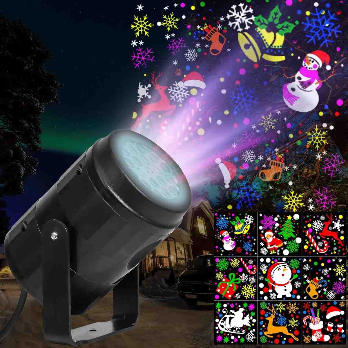 [BUY 1 GET 1 FREE] USB Rotating Christmas Projector Light