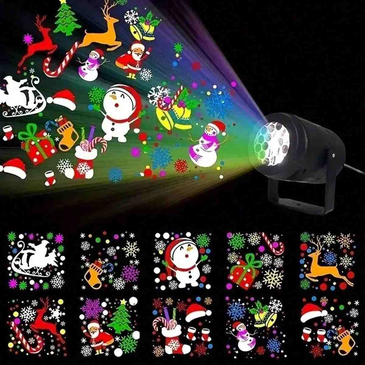 [BUY 1 GET 1 FREE] USB Rotating Christmas Projector Light