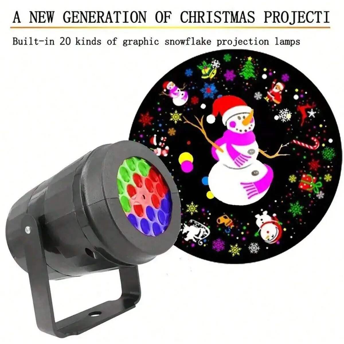 [BUY 1 GET 1 FREE] USB Rotating Christmas Projector Light