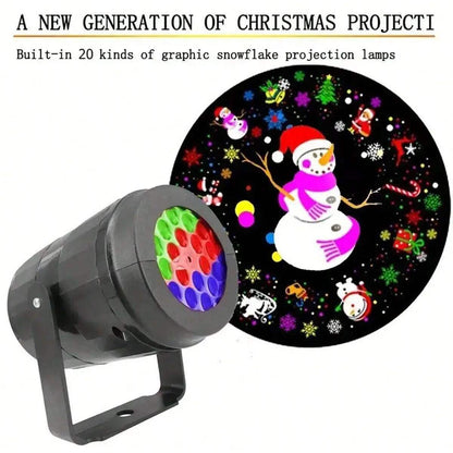 [BUY 1 GET 1 FREE] USB Rotating Christmas Projector Light