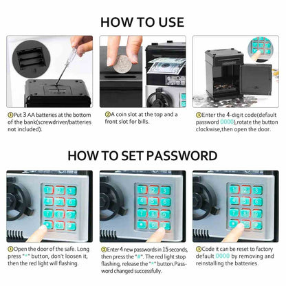 Password Electronic ATM Piggy Bank