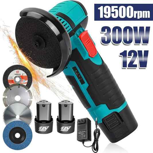 12V Brushless Angle Grinder Kit with 2 Batteries