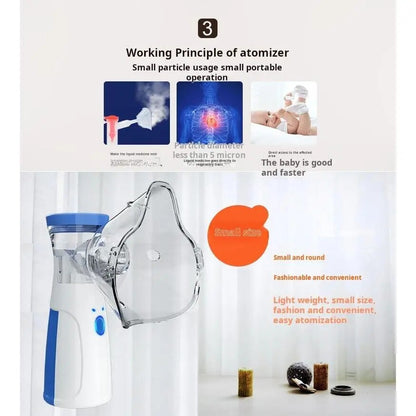 Rechargeable Portable Ultrasonic Nebulizer