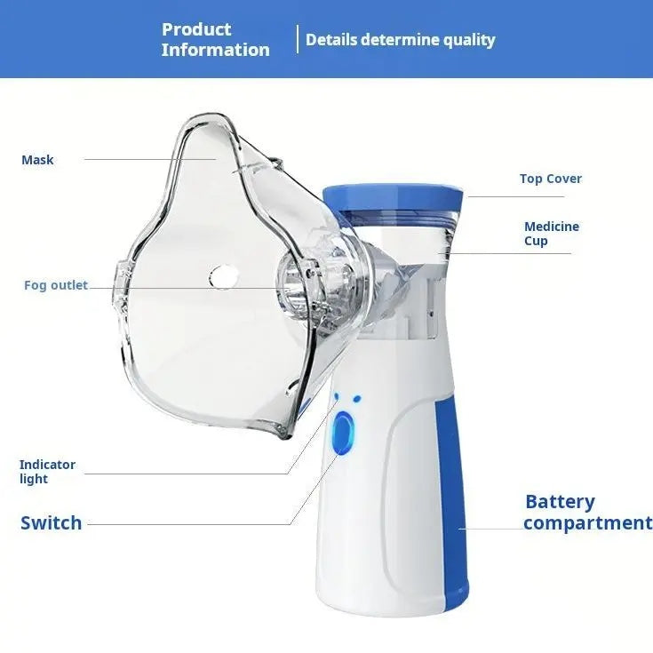 Rechargeable Portable Ultrasonic Nebulizer