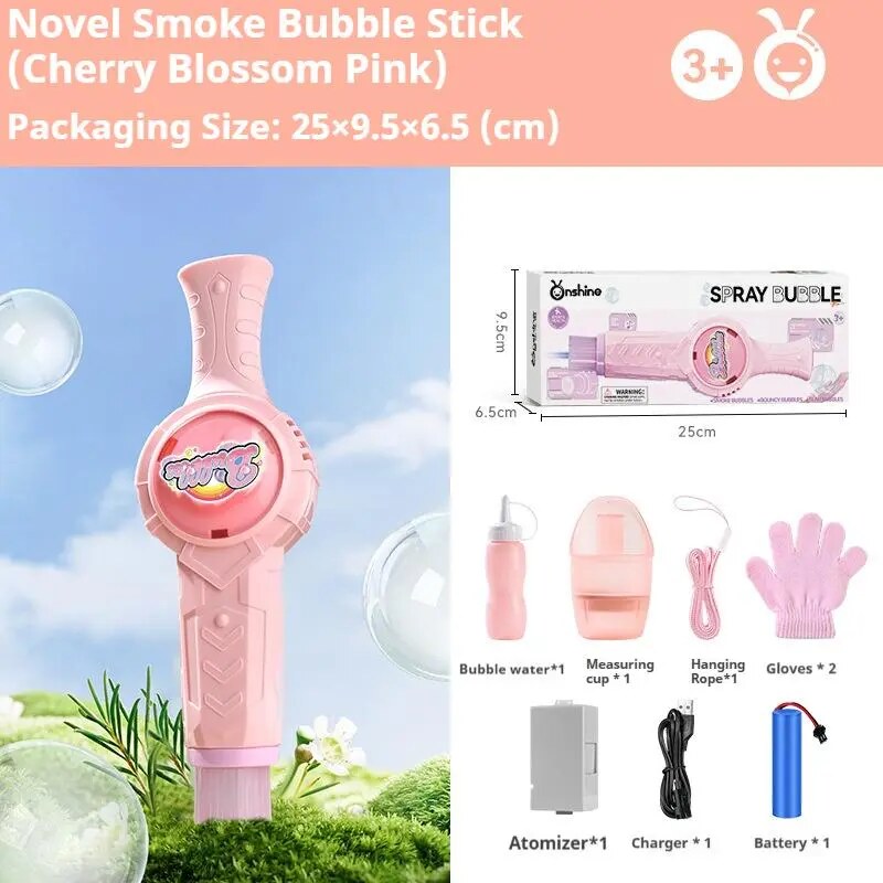 Automatic Bubble Machine with Lights & Fog