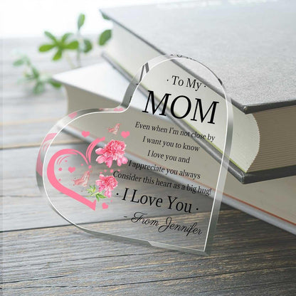Heart Shaped Acrylic Decoration Block